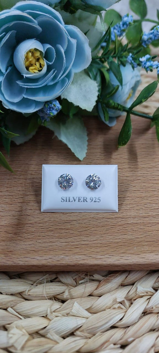 8mm Silver Stud