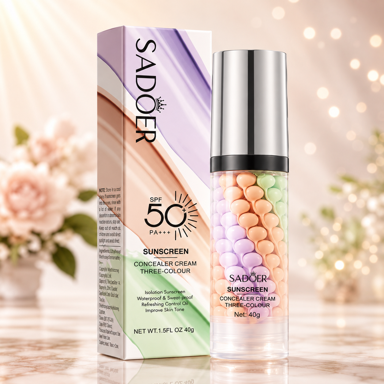 Sadoer Sunscreen SPF50 ( 3 Colour )
