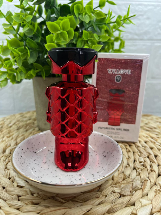 Futuristic Girl Red