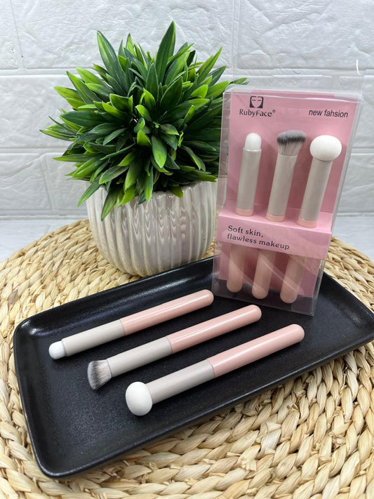 3pc Makeup Sponge/Brush Set
