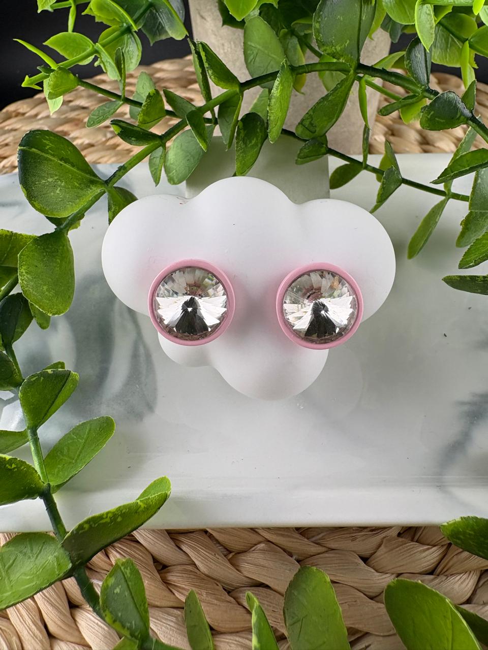 Crystal Round Stud