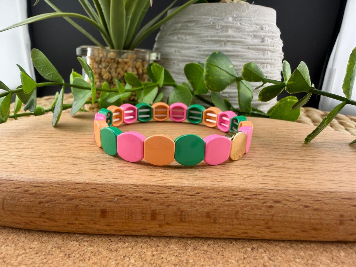 Enamel Tile Bracelet