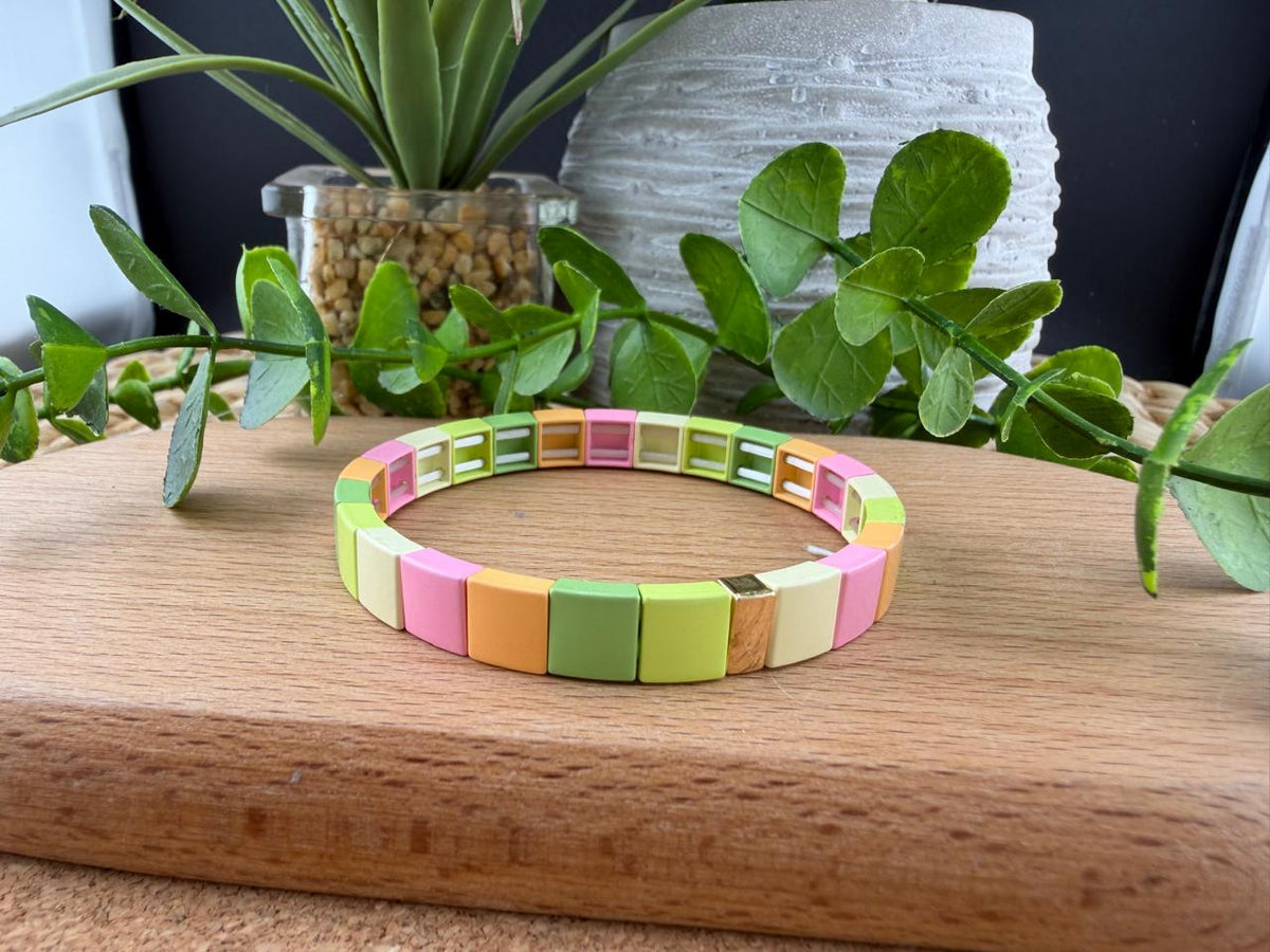 Enamel Tile Bracelet