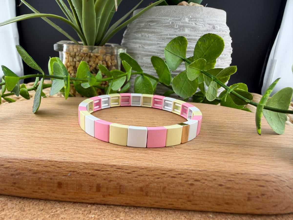 Enamel Tile Bracelet