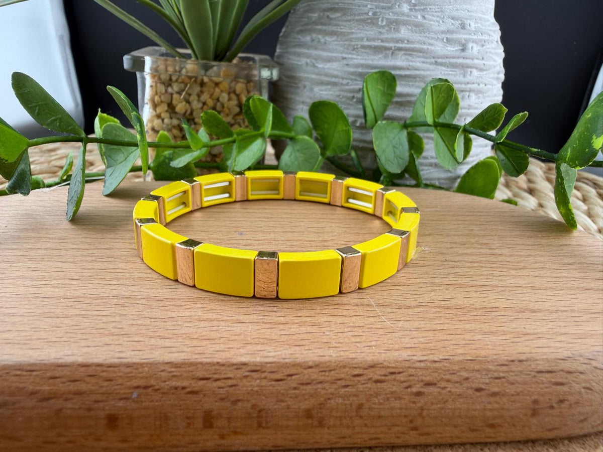 Enamel Tile Bracelet
