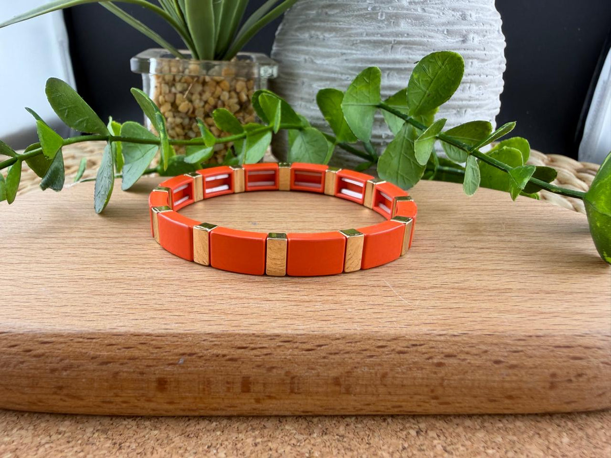Enamel Tile Bracelet