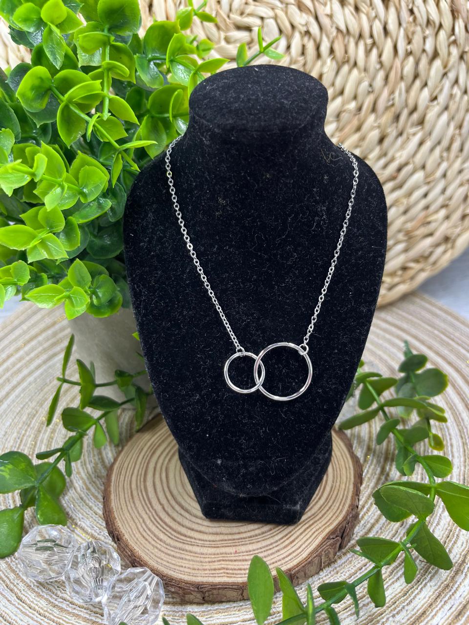 Stainless Steel Necklace 2 Circles