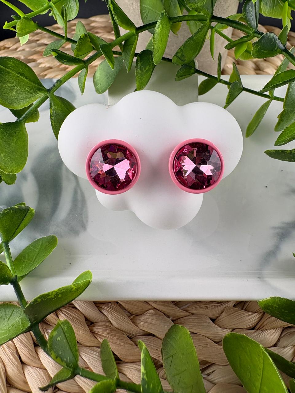 Crystal Round Stud