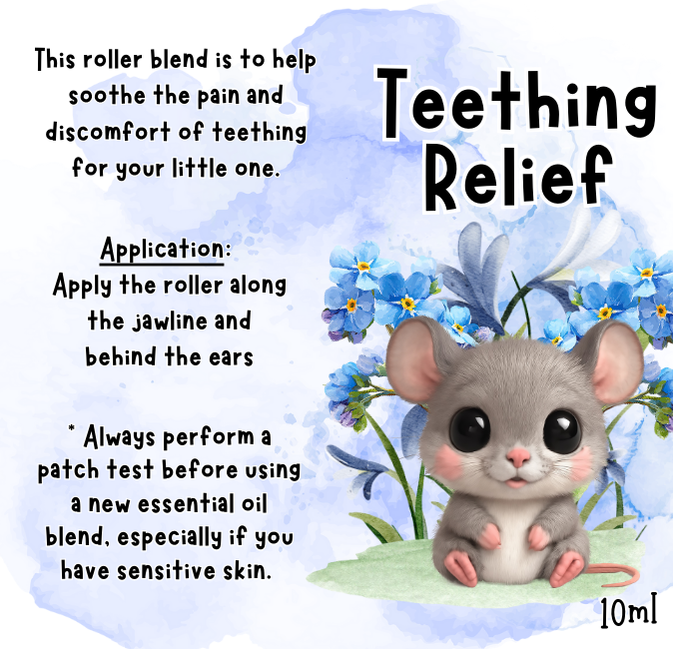 Teething Relief Essential Oil Roller 10ml