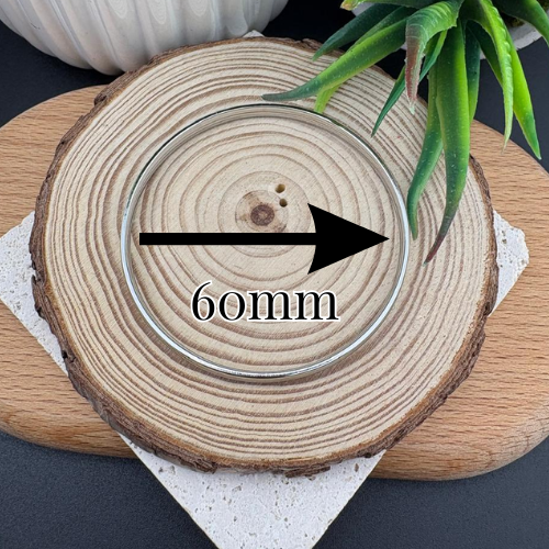 Stainless Steel Silver Bangle 60mm