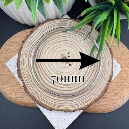 Stainless Steel Silver Bangle 70mm