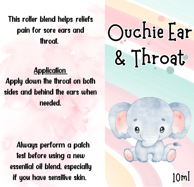 Ouchie Ear & Throat Essential Oil Roller 10ml