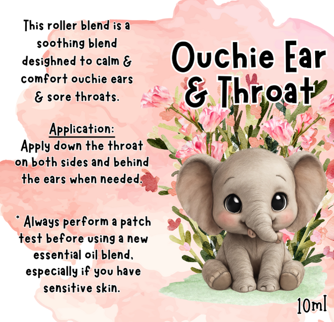 Ouchie Ear & Throat Essential Oil Roller 10ml