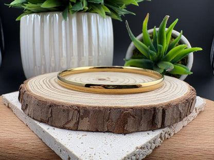 Stainless Steel Gold Bangle 65mm