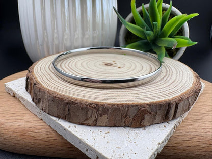 Stainless Steel Silver Bangle 65mm