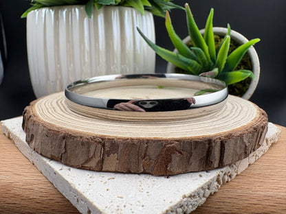 Stainless Steel Silver Bangle 70mm #2