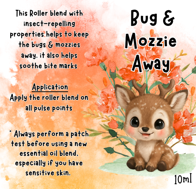 Bug & Mozzie Away Essential Oil Roller 10ml