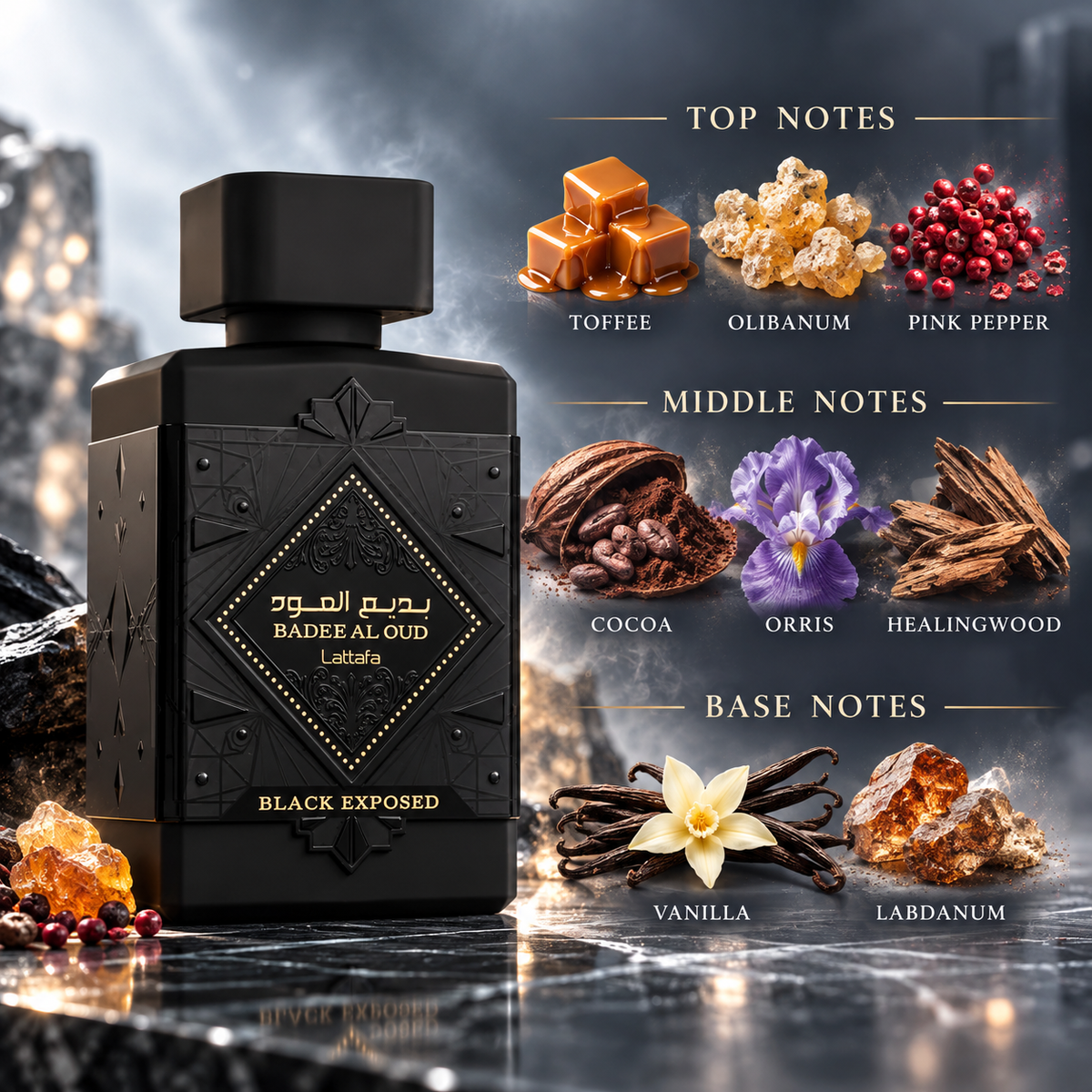 Bade'e Al Oud Black Exposed