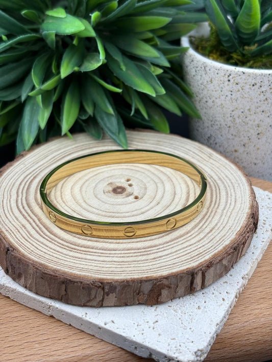 Stainless Steel Gold Bangle