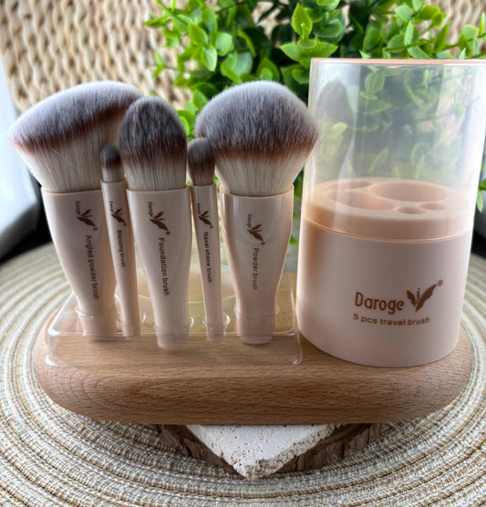 5pc Daroge Travel Brush Set
