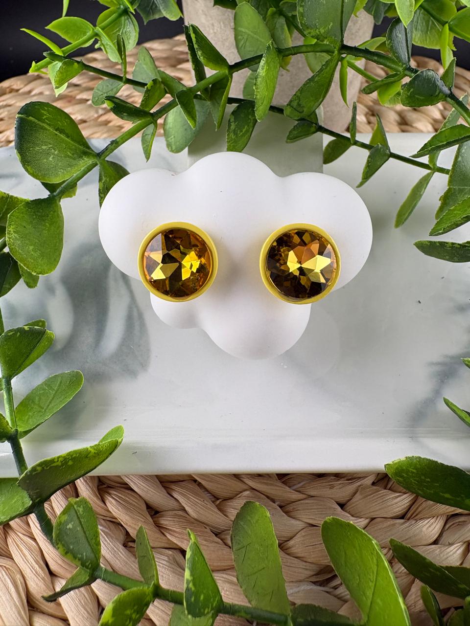 Crystal Round Stud