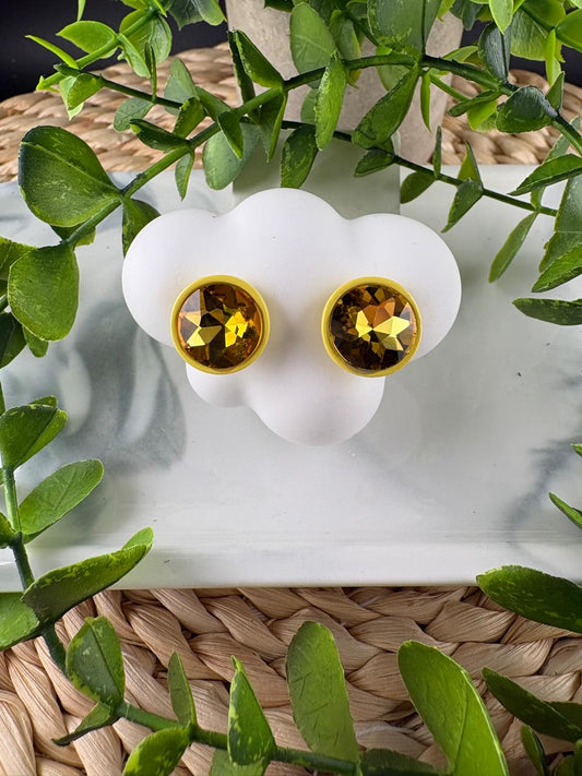 Crystal Round Stud