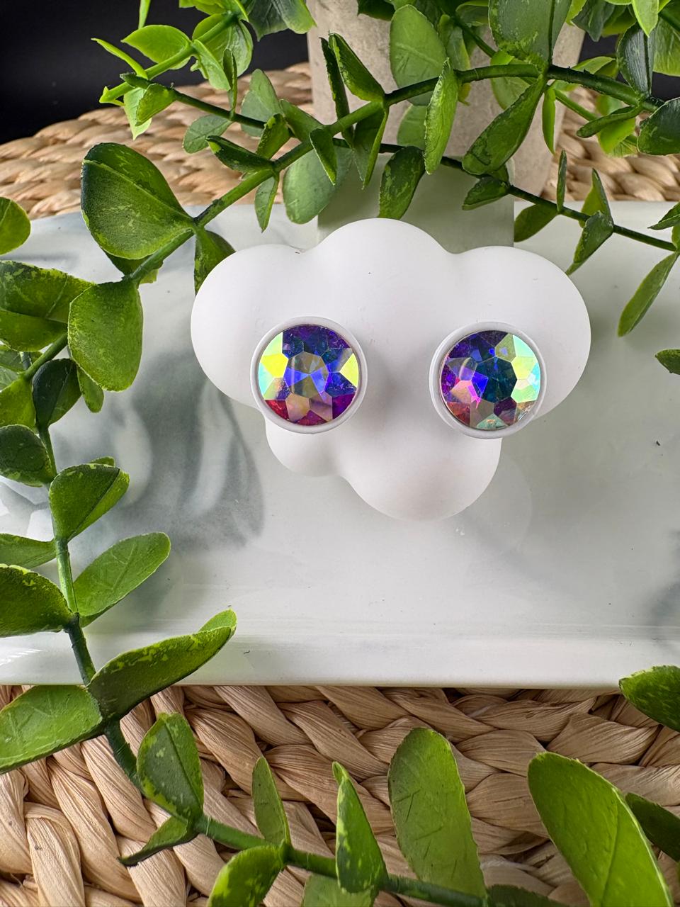 Crystal Round Stud