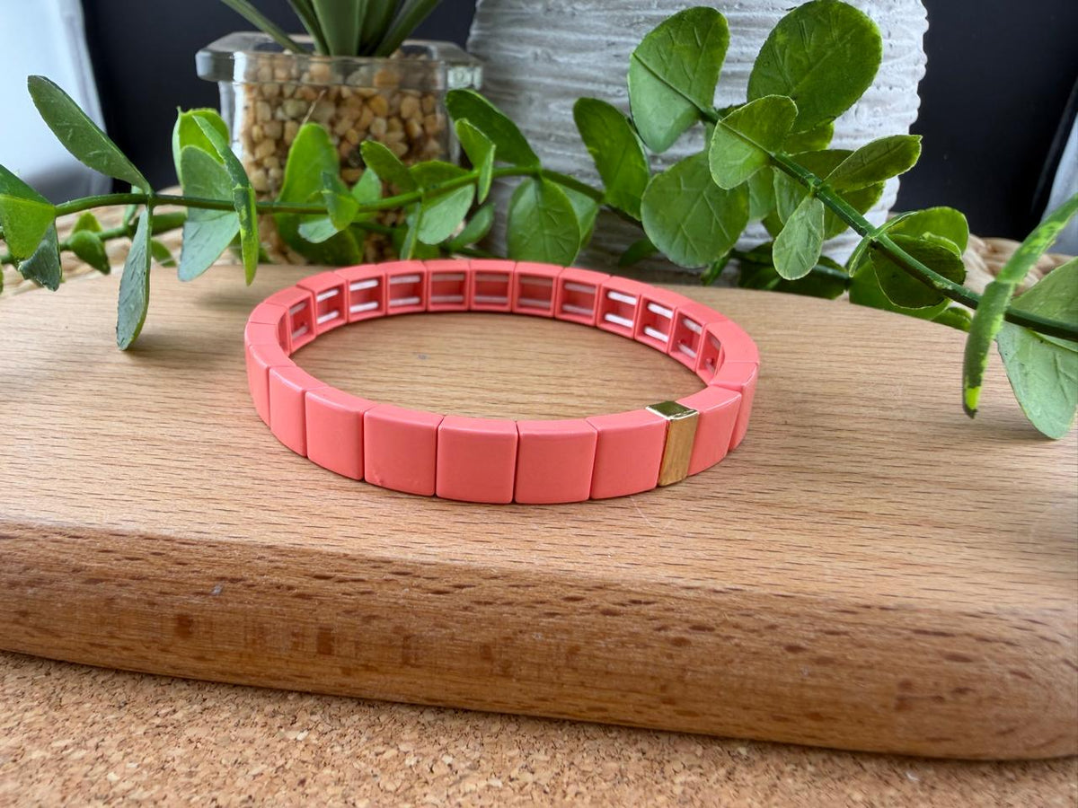 Enamel Tile Bracelet