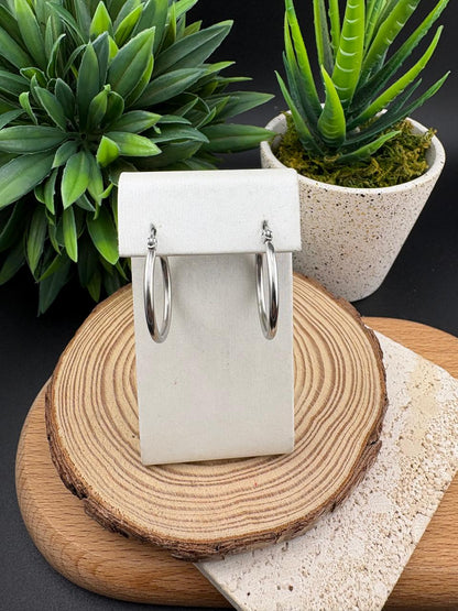 Stainless Steel Earring Hoop 20mm #002