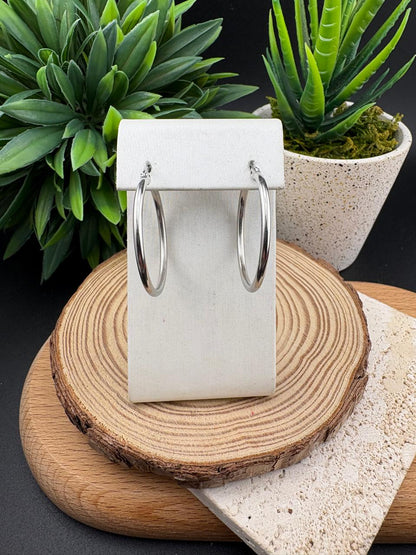 Stainless Steel Earring Hoop 25mm #005