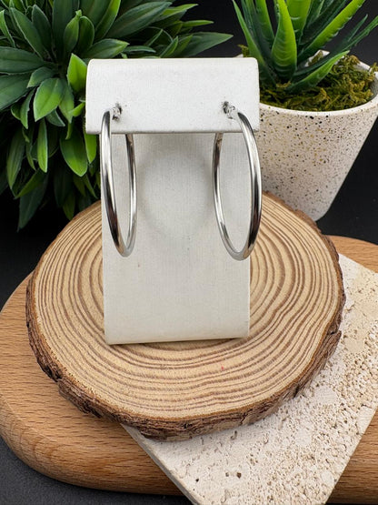 Stainless Steel Earring Hoop 30mm #004