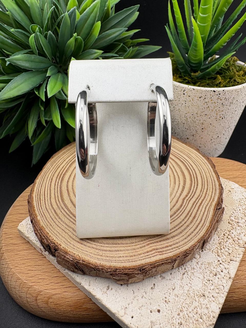 Stainless Steel Earring Hoop 30mm #001