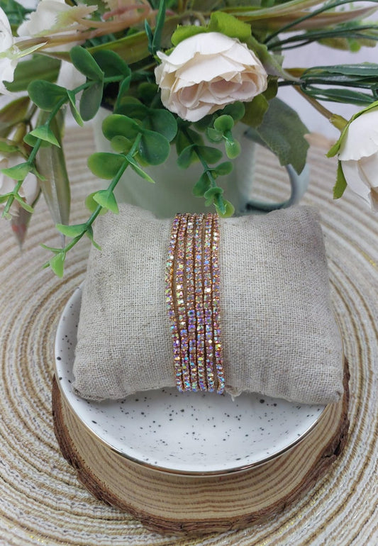6pc Diamante Fashion Bracelets