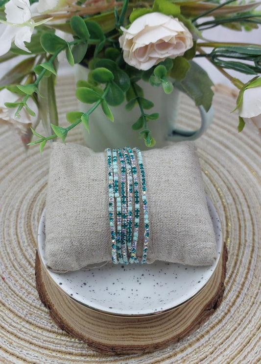 6pc Diamante Fashion Bracelets