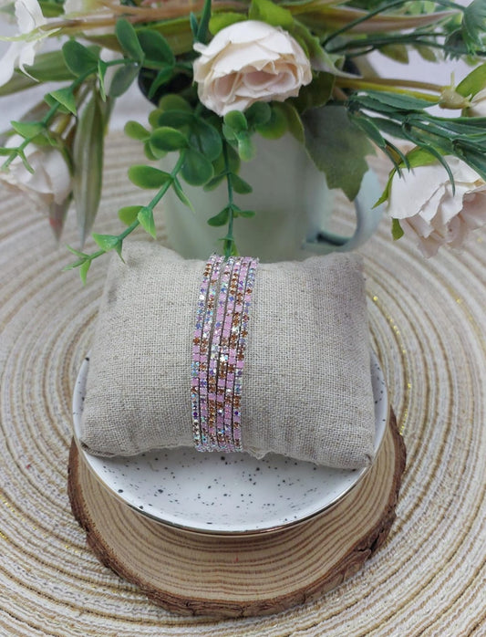 6pc Diamante Fashion Bracelets