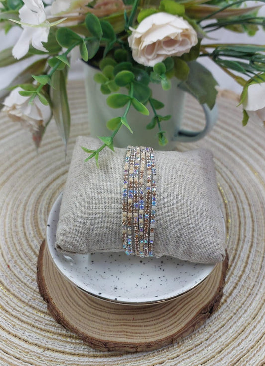 6pc Diamante Fashion Bracelets